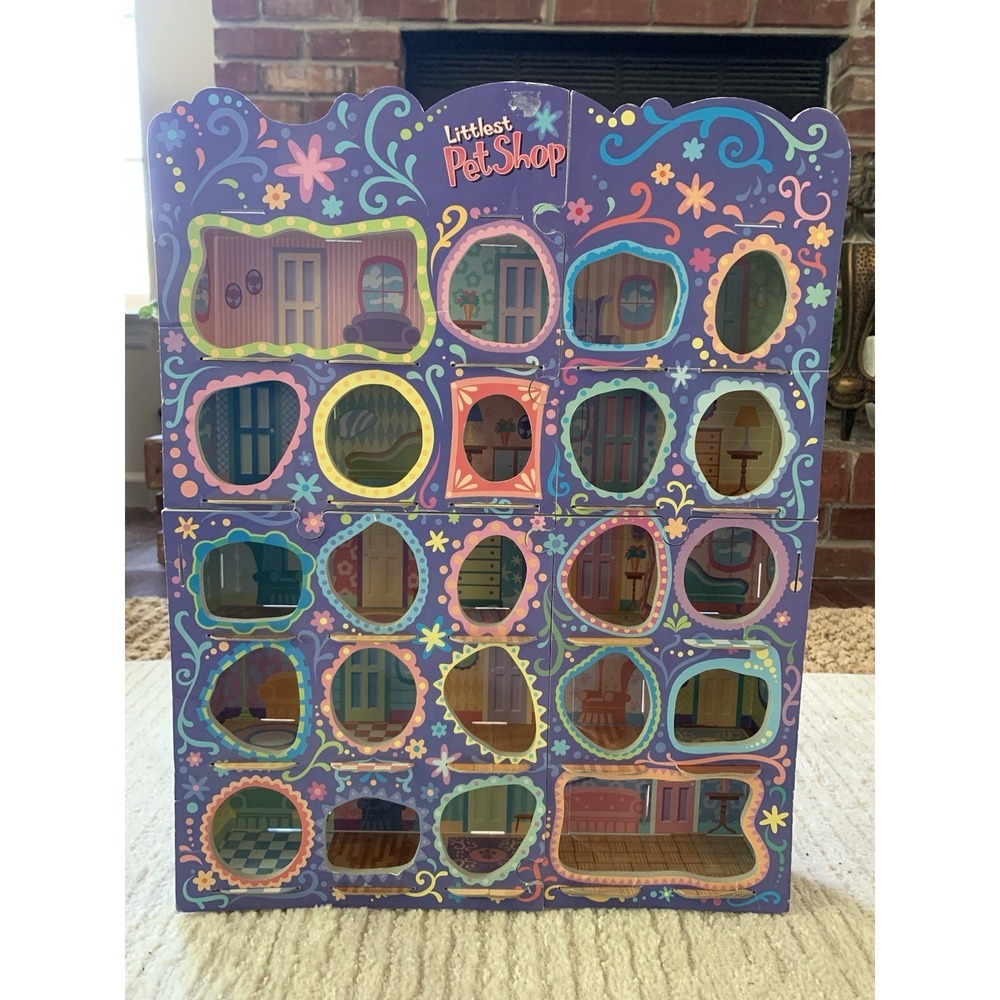 Rare! Hasbro Littlest Pet Shop 2007/2008 PET LOVIN' SHOWCASE Stand Wall Display